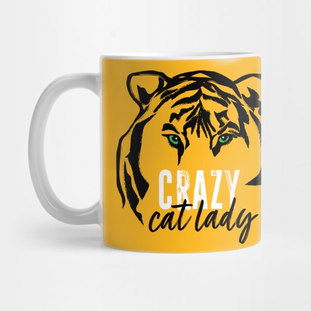 Crazy Cat Lady - Tiger by MandaTshirt